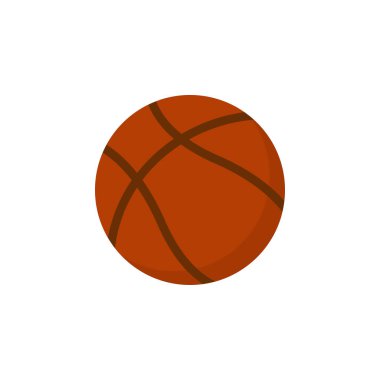 Basketbol ikonu. Basketbol topu. Düz dizayn. Logo, uygulama, UI. Vektör illüstrasyonu, EPS10.