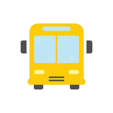 vektör otobüs illüstrasyon - Servisi otobüs sembol seyahat etmek simge