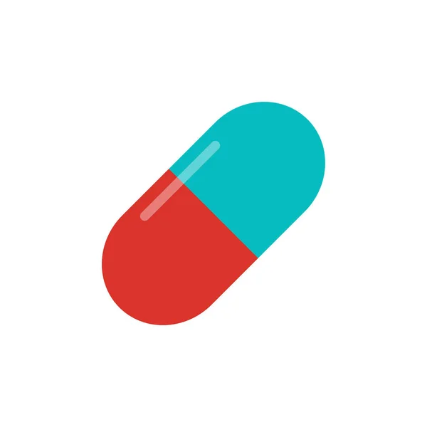 Ikona Pigułek Medycznych Ikona Medycyny Tabletka Zdrowia Oznaka Leku — Wektor stockowy
