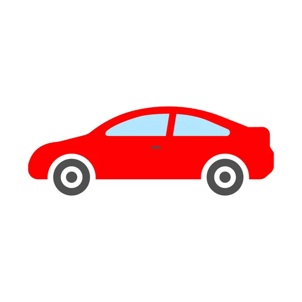 Auto Symbol Vektor Illustration Flache Bauweise Folge — Stockvektor