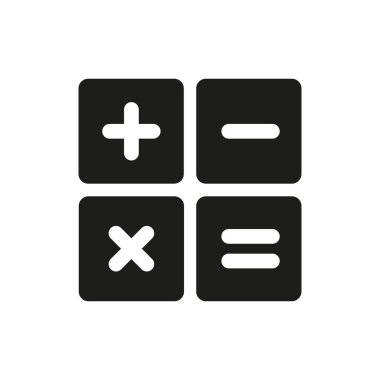 Matematik Simgesi, Matematik Simgesi Vektörü. Düz tasarım