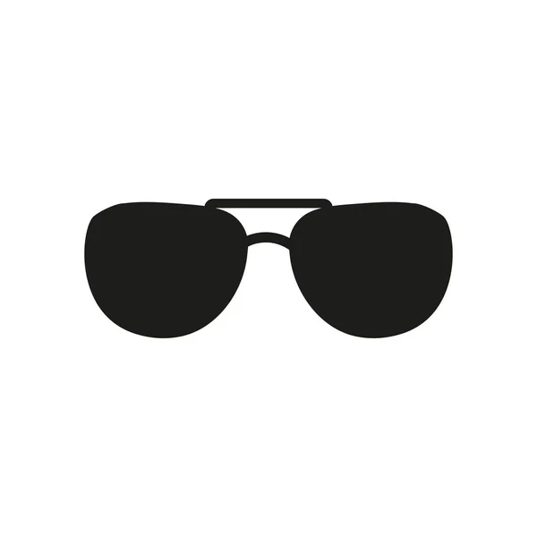 太阳镜的图标 眼镜的符号 平面矢量图 — 图库矢量图片
