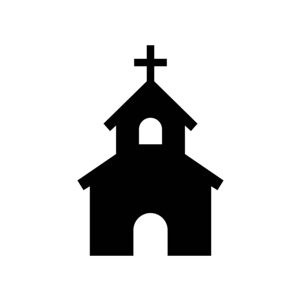 Εκκλησία Icon Σπίτι Εικονίδιο — Διανυσματικό Αρχείο