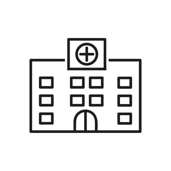 Symbolbild Krankenhaus Vektor Symbol Für Apps Und Webseiten — Stockvektor