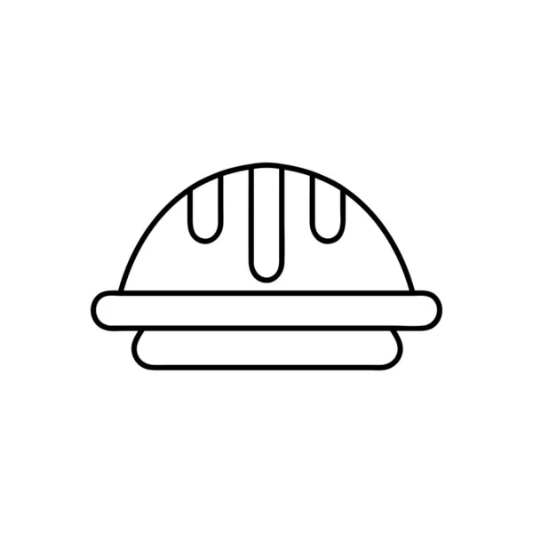 Значок Защитного Шлема Модный Современный Плоский Значок Линейной Векторной Лестницы — стоковый вектор