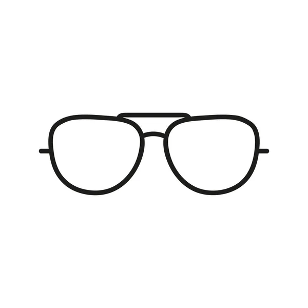 Ikona Okularów Płaska Ilustracja Pojedynczy Symbol Znaku Wektora — Wektor stockowy
