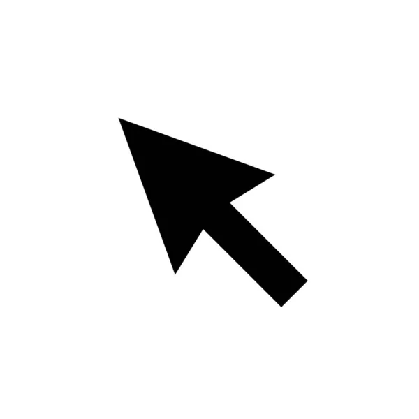 Ikona Wskaźnika Modnym Płaskim Stylu Wyizolowanym Szarym Tle Symbol Strzałki — Wektor stockowy