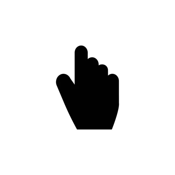 Cursor Hand Icon Handzeiger Symbol Vektorillustration — Stockvektor