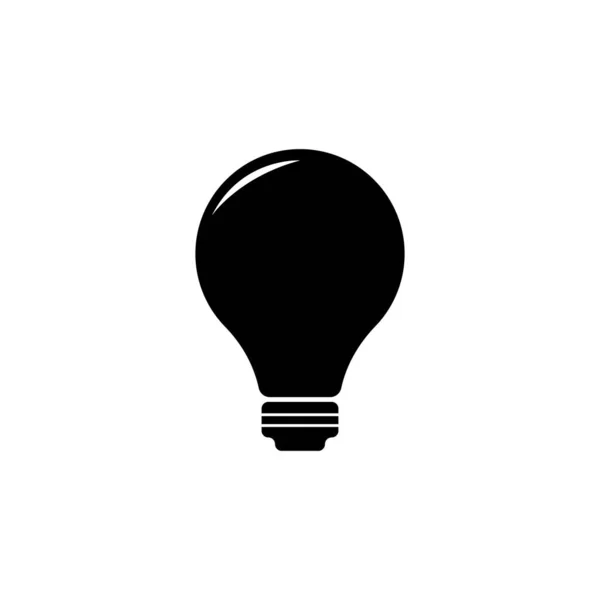 Vector Bulb Icon White Background Vector Illustration — Stock Vector
