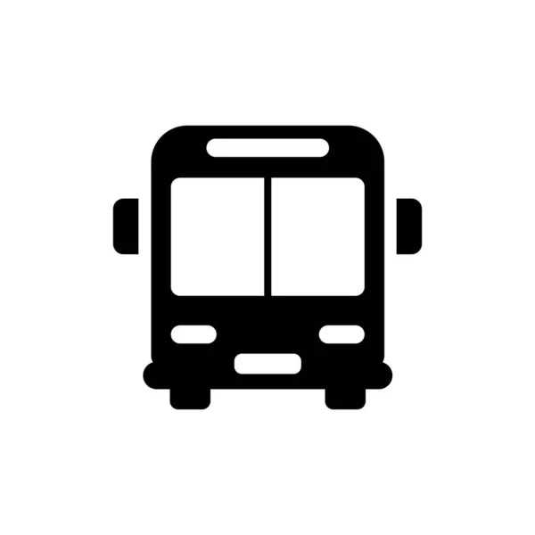 Bus Icona Vettoriale Design Piatto Migliore Icona Vettoriale — Vettoriale Stock