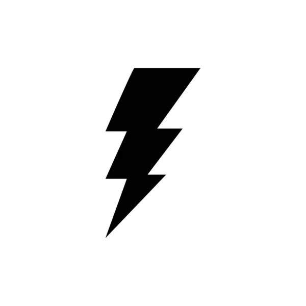 Blitz Vektor Symbol Auf Weißem Hintergrund Vektorillustration — Stockvektor
