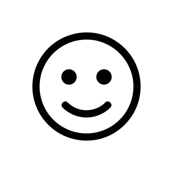 Smiley Symbol Auf Weißem Hintergrund Vektorillustration — Stockvektor
