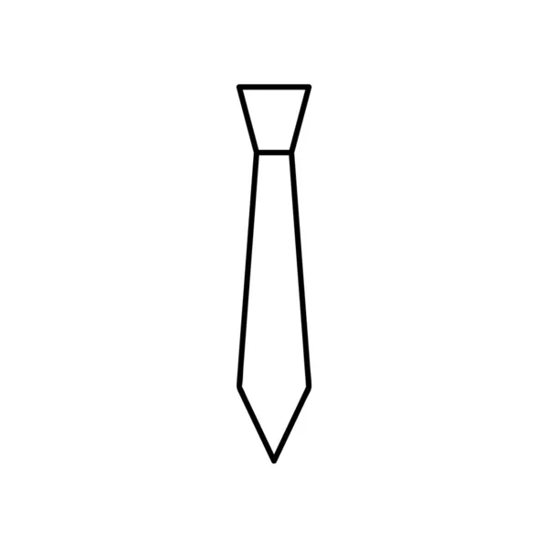 Tie Icon Trendy Platte Stijl Geïsoleerd Grijze Achtergrond Necktie Symbool — Stockvector