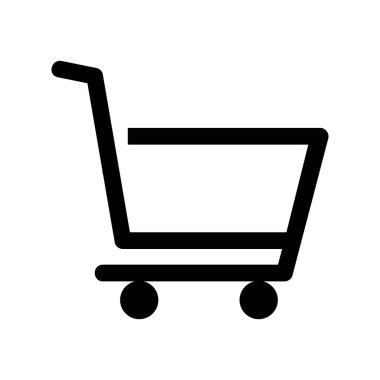 Alışveriş sepeti beyaz arka plan üstünde kutsal kişilerin resmi. Vektör çizim