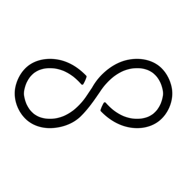 Infinity Symbol Ikoner Vektor Illustration Obegränsad Obegränsad Symbol Sign — Stock vektor