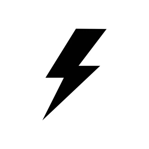 Flaches Flash Symbol Auf Weißem Hintergrund Vektorillustration — Stockvektor