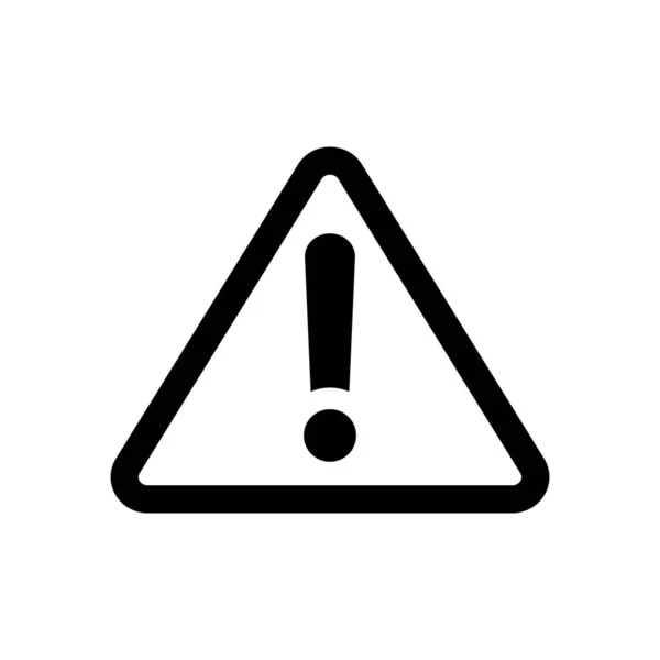 Panneau Danger Exclamation Sur Fond Blanc Illustration Vectorielle — Image vectorielle