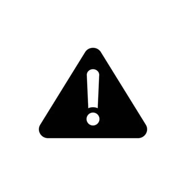 Panneau Danger Exclamation Sur Fond Blanc Illustration Vectorielle — Image vectorielle