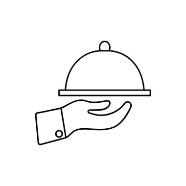 Restoran simgesi bilgi grafik, Web siteleri ve basılı medya için uygun. Vektör simgesi.