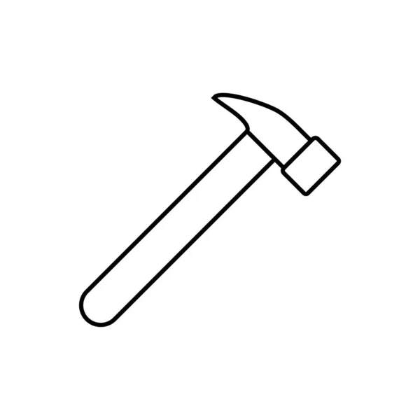 Hammer Icon Carpenter Hammer Icon Vector Illustration Eps10 — Stockový vektor