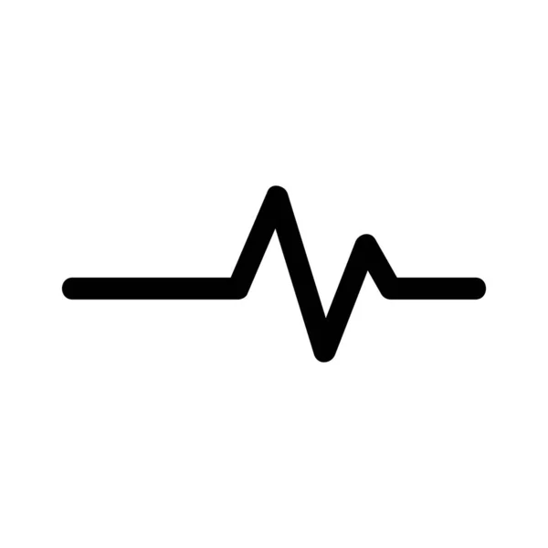 Impulsikonvektor Einfaches Flaches Symbol Perfekte Darstellung Des Schwarzen Piktogramms Auf — Stockvektor