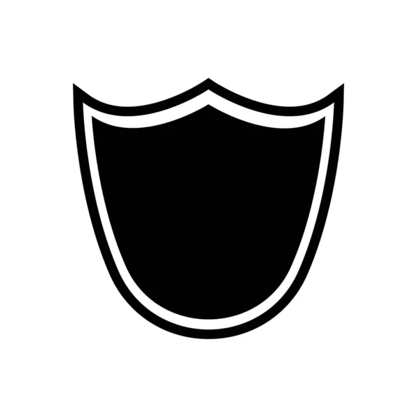 Štít Ikona Módním Plochém Stylu Izolované Bílém Pozadí Symbol Pro — Stockový vektor