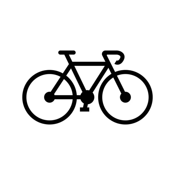 Fahrrad Symbol Auf Weißem Hintergrund Vektorillustration — Stockvektor