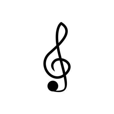 müzik notu vektör simgesi