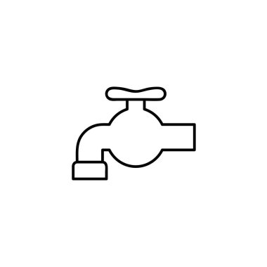 Moda tasarımı için musluk simgesi. Vektör grafik çizimi. Web sitesi tasarımı, logo, uygulama ve ui için uygun. EPS 10.