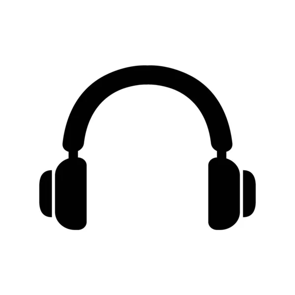 Kopfhörer Icon Vektor Trendigen Flachen Stil Isoliert Auf Weißem Hintergrund — Stockvektor