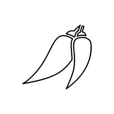 Biber biber satırı simgesi, Anahat vektör işareti, doğrusal piktogram beyaz izole. Logo illüstrasyon