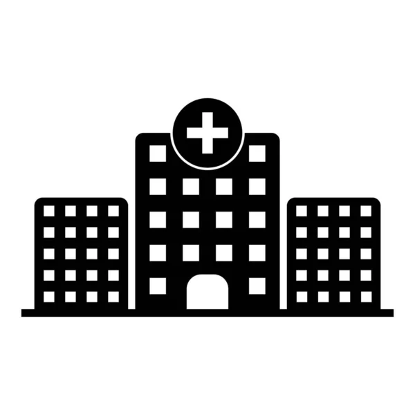 Icono Línea Hospital Para Sitios Web Negocios Aplicaciones Muchos Más — Archivo Imágenes Vectoriales