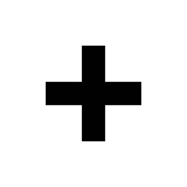 Artı simge ekle. Düz tasarım, vektör resim vektörü