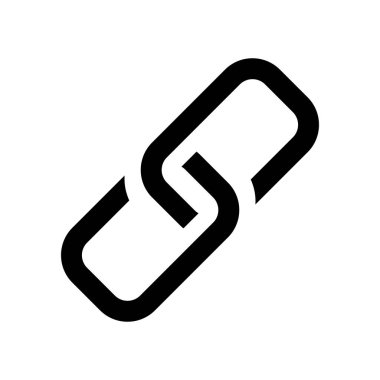 Zincir Simgesi gri arkaplanda izole edildi. Web sitenizin tasarımı için bağlantı sembolü, logo, uygulama, UI. Vektör illüstrasyonu, EPS10.