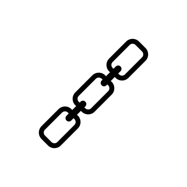 Chain Icon Trendigen Flachen Stil Isoliert Auf Weißem Hintergrund Verbindungssymbol — Stockvektor