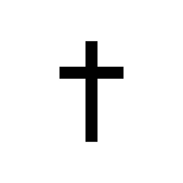 Náboženství kříž ikona vektor ilustrace na bílém pozadí — Stockový vektor