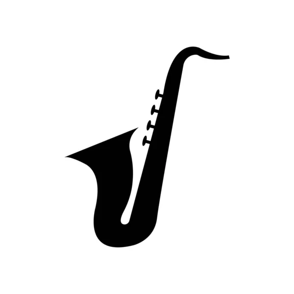 Saxofoon pictogram teken. Saxofoon geïsoleerd. Vector voorraad. — Stockvector