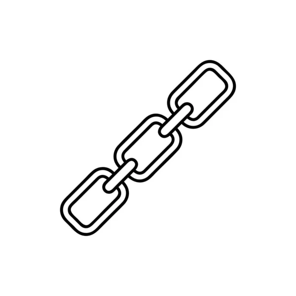 Propojit Jednu Ikonu Řetězec Simbol Ikona Čáry Pro Web Mobil — Stockový vektor