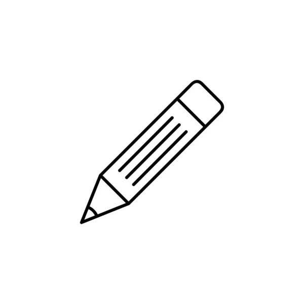Editar Lápis Lápis Para Escrever Linha Ícone Vetor Arte Para —  Vetores de Stock
