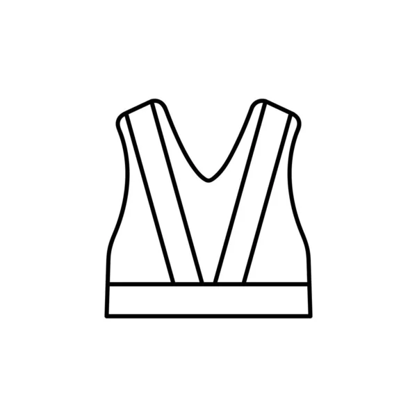 Ikone Der Arbeitsweste Einfache Elementillustration Arbeitsweste Symboldesign Aus Construction Collection — Stockvektor
