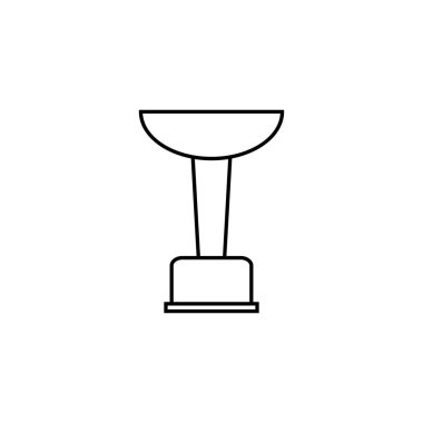 Kupa fincan çizgi simgesi vektör.