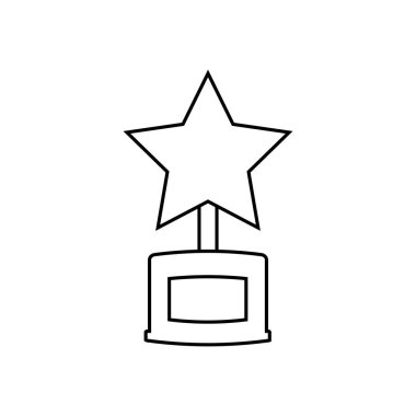Yıldız film ödülü vektör anahat simgesini şeffaf arka plan üzerinde yüksek kalitede doğrusal Star film Award saydamlık kavramı izole olabilir kullanılan web ve mobil