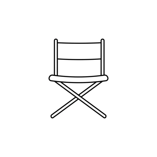 Ταινία Διευθυντής Καρέκλα Χέρι Διάρθρωσης Doodle Εικονίδιο Καρέκλα Της Ταινίας — Διανυσματικό Αρχείο
