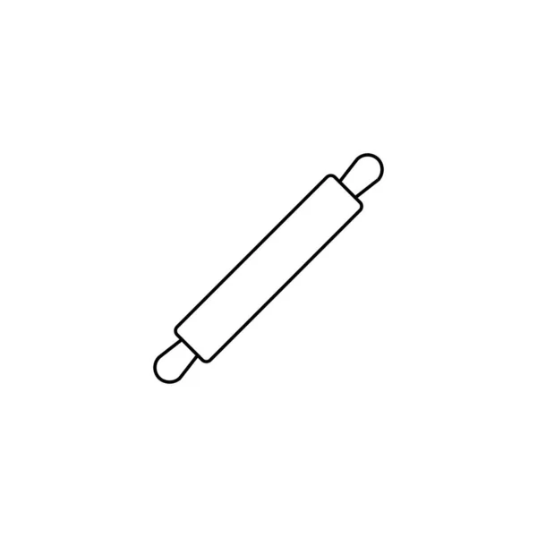 Nudelholz Symbol Trendige Moderne Flache Lineare Vektor Nudelholz Symbol Auf — Stockvektor