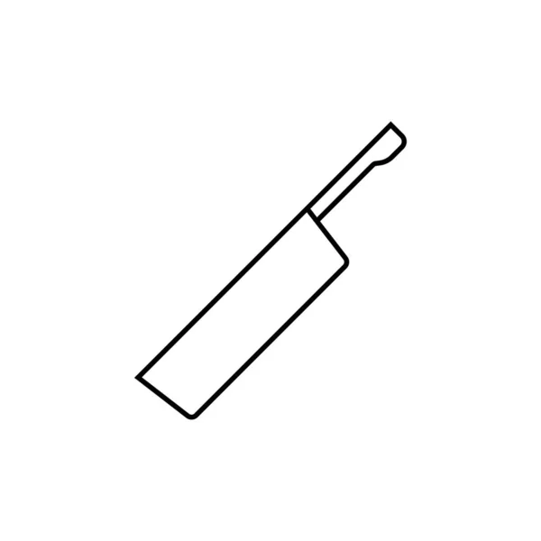 Messerkontur Symbol Lineares Stilschild Für Mobiles Konzept Und Webdesign Küchenmesser — Stockvektor