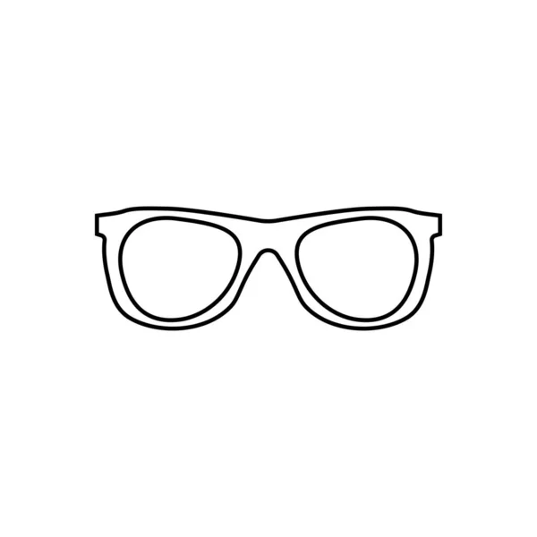 Glasses Icon Vector Line Eyeglasses Symbol Trendy Flat Outline Sign — Stock Vector