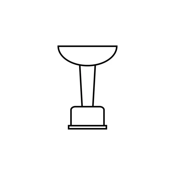 Pokal Linie Icon Vektor — Stockvektor