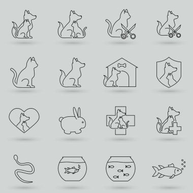 Hayvan Vektörü Satır Simgelerinin Basit Kümesi.