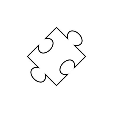 Bulmaca çizgisi simgesi vektörü.