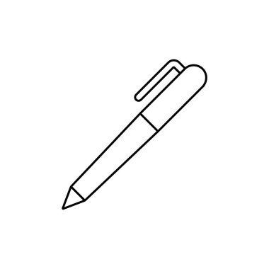 kalem satırı simgesi vektörü